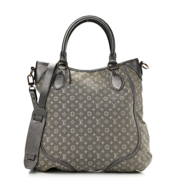AUTHENTIC Louis Vuitton Mini Lin Monogram Besace Angele Silver And Gray - Picture 1 of 13